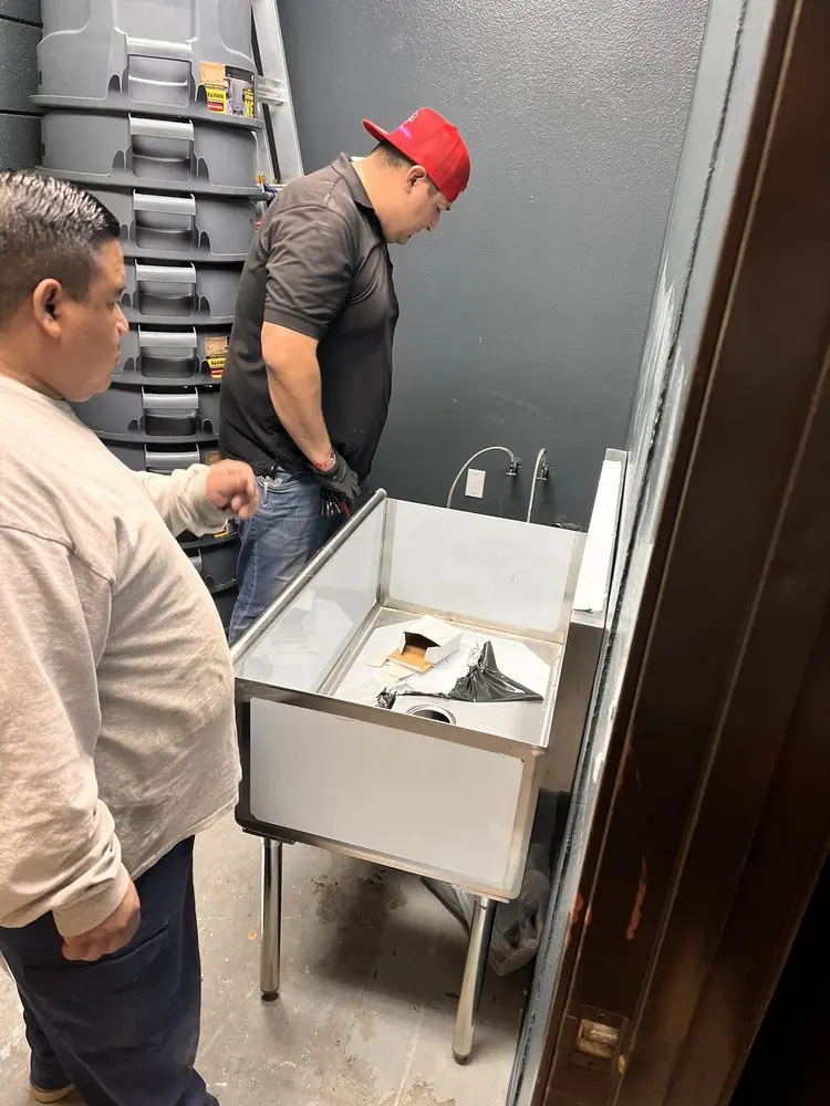 Commercial plumbing and sink installation in Littlerock
